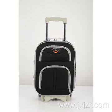 Silver zipper tooth travel luggage